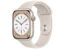 Apple® Watch Series 8 45mm Starlight Aluminium Case with Starlight Sport Band (GPS)