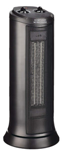 For Living Oscillating Tower Ceramic Space Heater 1500W, Black