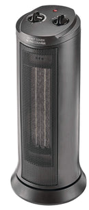 For Living Oscillating Tower Ceramic Space Heater 1500W, Black