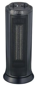 For Living Oscillating Tower Ceramic Space Heater 1500W, Black