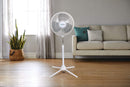 For Living Tilt-Head Oscillating Pedestal/Stand Fan with Adjustable Height, 3-Speed, Assorted, 16-in