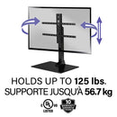 Sanus Systems Table Top TV Stand with 40" - 86" Swivel TV Mount - Black