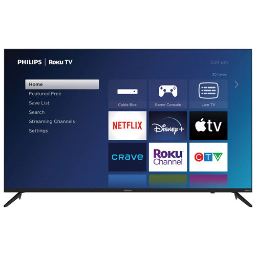 Philips 55" 4K UHD HDR LCD Roku Smart TV (55PUL6643/F6) - 2023 Best Seller