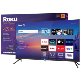 Roku Select Series 43" 4K UHD HDR LED Roku Smart TV (43R4C5CA) - 2025