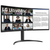 LG 34" WQHD 100Hz 5ms GTG Curved VA LED Monitor (34WR55QK-B) - Black