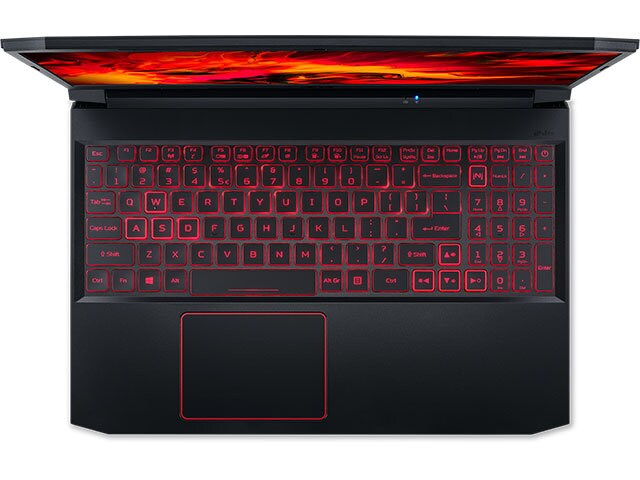Acer Nitro 5 AN515-55-57KS 15.6" Gaming Laptop with Intel® i5-10300H, 512GB SSD, 8GB RAM, NVIDIA GeForce® GTX 1650 and Windows 11 Home - black and red