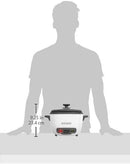 BLACK+DECKER 2-in-1 Rice Cooker and Food Steamer, 16 Cup (7 Cup Uncooked), White, RC516C