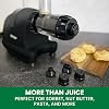 Omega Juicer J8006HDBLK Slow Masticating Cold Press Vegetable and Fruit Juice Extractor and Nutrition System, Triple Stage, 200-Watts, Black