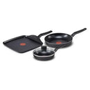 T-fal Essential 4pc Cookware Set Black (B218S454)