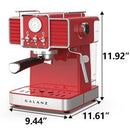 Galanz Retro Espresso Machine(Red)