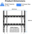 Suptek Tilt TV Wall Mount Bracket for Most 26-60 inch LED, LCD and Plasma TV, Mount with Max 400x400mm VESA and 99lbs Loading Capacity, Fits Studs 16" Apart, Low Profile with Bubble Level