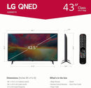 LG QNED75 Series 43-Inch Class QNED Mini-LED Smart TV 43QNED75URA, 2023 - AI-Powered 4K TV, Alexa Built-in