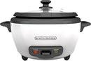 BLACK+DECKER 2-in-1 Rice Cooker & Food Steamer - 6-Cup Capacity, Automatic Keep Warm, Nonstick Bowl, Steaming Basket - Effortless Cooking