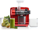 Omega Juicer JCUBE500RD Cold Press 365 Slow Masticating Juice Extractor and Nutrition System with On-Board Storage, 120-Watts, Red