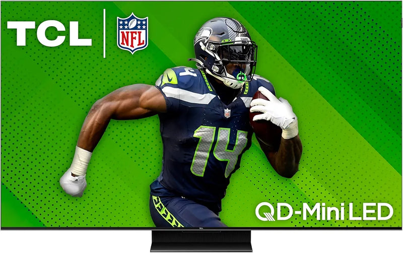 TCL 65-Inch QM7 QLED 4K Smart QD-Mini LED TV with Google TV (65QM751G, 2024 Model) Dolby Vision IQ, Dolby Atmos, HDR, Game Accelerator up to 240Hz, Voice Remote, Works with Alexa, Streaming Television