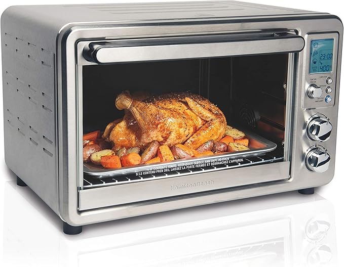 HAMILTON BEACH Sure-Crisp Digital Air Fryer Toaster Oven with Rotisserie