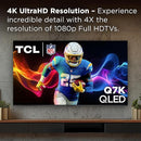 TCL 75-Inch QM7K Series QLED 4K Smart QD-Mini LED TV with Google TV (2025 Model) New Halo Control System, LD2800 Precise Dimming Series, HDR 3000 Nits Peak, Audio by Bang & Olufsen - 75QM7K