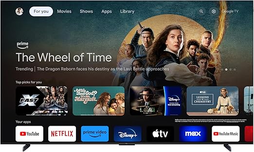 TCL 98-Inch Q65 QLED 4K UHD Smart TV with Google TV (98Q651G-CA)