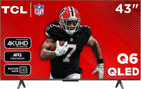 TCL 43-Inch Q65 QLED 4K UHD Smart TV with Google TV (43Q651G-CA,  Model) Dolby Vision, Dolby Atmos, HDR Pro+, Voice Remote, Works with Alexa, Streaming Television