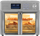 Kalorik MAXX® Digital Air Fryer Oven, 26 Quart, 10-in-1 Countertop Toaster Oven & Air Fryer Combo-21 Presets up to 500 degrees, Includes 9 Accessories & Cookbook, 26-Quart, Stainless Steel