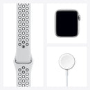 Apple Watch Nike SE GPS, 40mm Silver Aluminum Case with Pure Platinum/Black Nike Sport Band