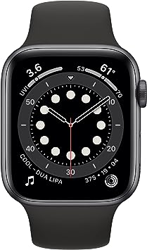 Apple Watch Series 6 (GPS, 40mm) - Space Gray Aluminum Case with Black Sport Band