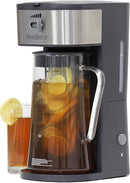 West Bend IT500 Fresh Flavorful Iced Tea and Coffee Maker Removable Filter with Infusion Tube, 2.75 Quart, Black