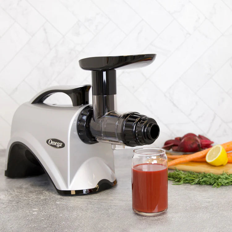 OMEGA NC800HDS - Premium Juicer and Nutrition System for Juicing Fruits, Vegetables and Wheatgrass, Quiet Motor(Brand New)