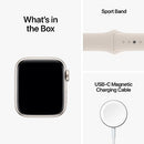Apple Watch SE [GPS 40mm] Smart Watch w/Starlight Aluminium Case with Starlight Sport Band.