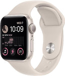 Apple Watch SE [GPS 40mm] Smart Watch w/Starlight Aluminium Case with Starlight Sport Band.