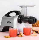 Omega NC1000HDS Juicer Extractor Nutrition Center Creates Fruit Vegetable and Wheatgrass Juice Slow Masticating Juicer Machine BPA-FREE with Quiet Motor and Reverse Easy to Clean, 200-Watts, Silver