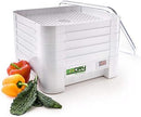 Excalibur ECB50B EZ Dry 5-Tray Stackable Electric Food Dehydrator with Temperature Control Featuring Heat Sensor Includes Mesh Screens, Yogurt Cups and Fruit Roll Sheets BPA Free, Black