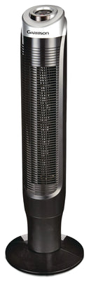 NOMA Oscillating Tower Fan w/Remote Control, 3-Speed, Black, 37-in
