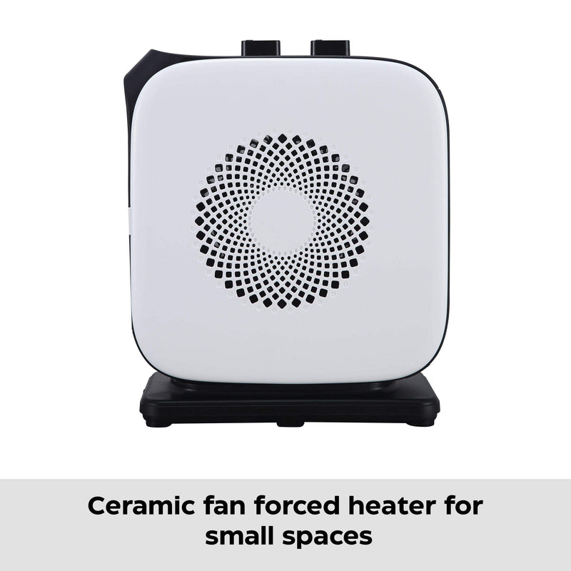 NOMA Portable Oscillating Portable Ceramic Space Heater w/Thermostat, 1500W, White