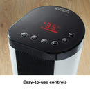 NOMA Oscillating Tower/Baseboard Heater 1500W, White