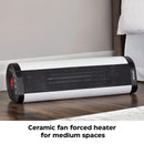 NOMA Oscillating Tower/Baseboard Heater 1500W, White