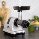 Omega Horizontal Slow Juicer, Stainless Steel, 150W, 4 Cups J8006HDS (OPEN-BOX)
