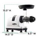 Omega Horizontal Slow Juicer, Stainless Steel, 150W, 4 Cups J8006HDS (Brand New)