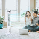 HOMCOM 3-In-1 Evaporative Air Cooler, Oscillation Cooling Fan, Swamp Cooler with Ice Packs, Remote Control, Timer, 3 Modes and 3 Speeds(824-034V80)