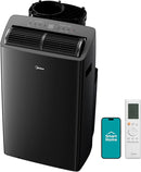 Midea Duo 12,000 BTU (10,000 BTU SACC) HE Inverter Ultra Quiet Portable Air Conditioner, Cools up to 450 Sq. Ft, Works with Alexa/Google Assistant, Includes Remote Control & Window Kit