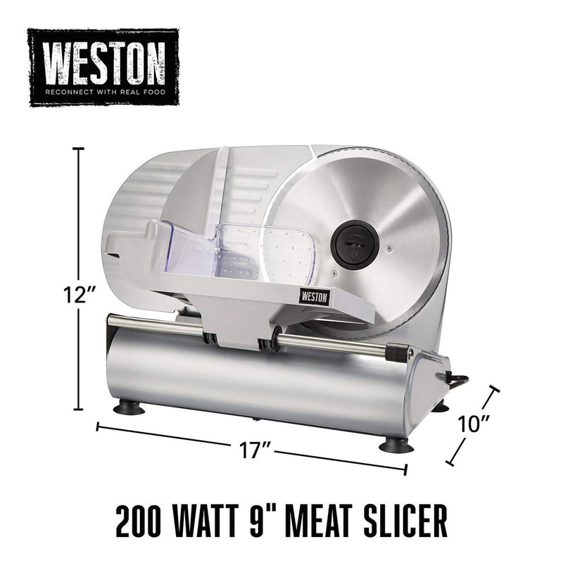 Weston 150W Meat Slicer, 9-in