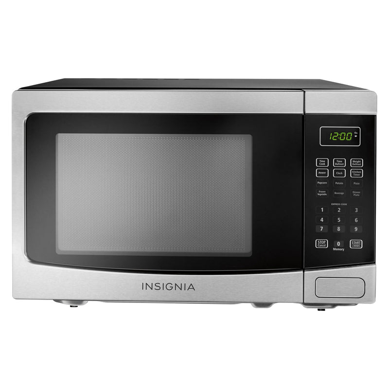 Insignia Countertop Microwave - 1.2 Cu. Ft. - Stainless Steel/Black