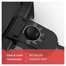 Black + Decker Family Size Electric Griddle with Warming Tray and Drip Tray Black(GD2051BC)