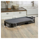 Black + Decker Family Size Electric Griddle with Warming Tray and Drip Tray Black(GD2051BC)