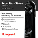 Honeywell TurboForce Tower Fan, Black HYF500BC