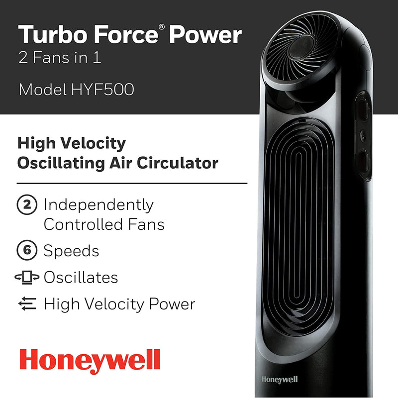 Honeywell TurboForce Tower Fan, Black HYF500BC