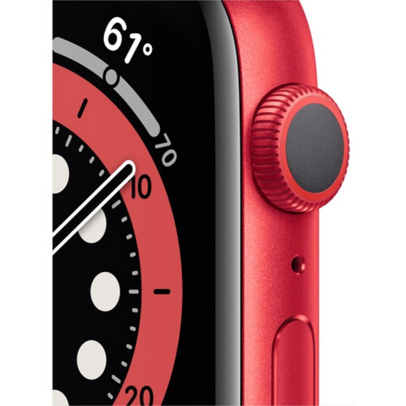 Apple Watch Series 6 (GPS, 44mm) - (RED) - Aluminum Case with Product(RED) - Sport Band
