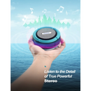 VicTsing Shower Speaker, Wireless Waterproof Speaker with 5W Driver, Suction Cup, Built-in Mic, Hands-Free Speakerphone (Blue)