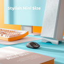 VictSing Mini Ergonomic Wireless Mouse, 2.4G Quiet Mouse with USB Receiver, Portable Computer Mice with Independent Power Switch Black